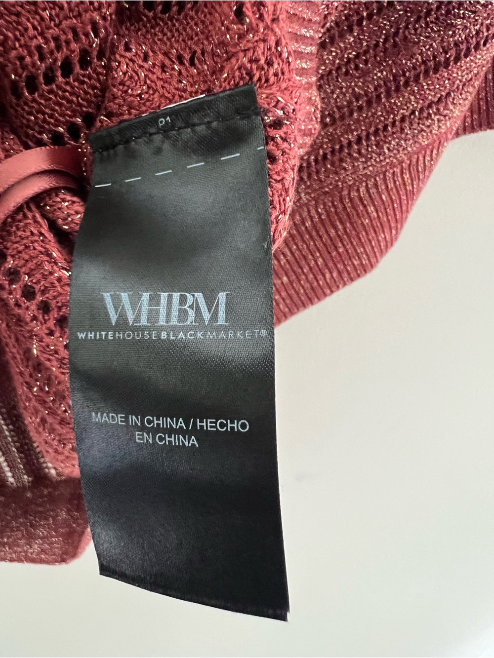 WHBM Kimono Sleeve Metallic Cardigan Sweater Shimmer Button Size M Office Work - Picture 7 of 13